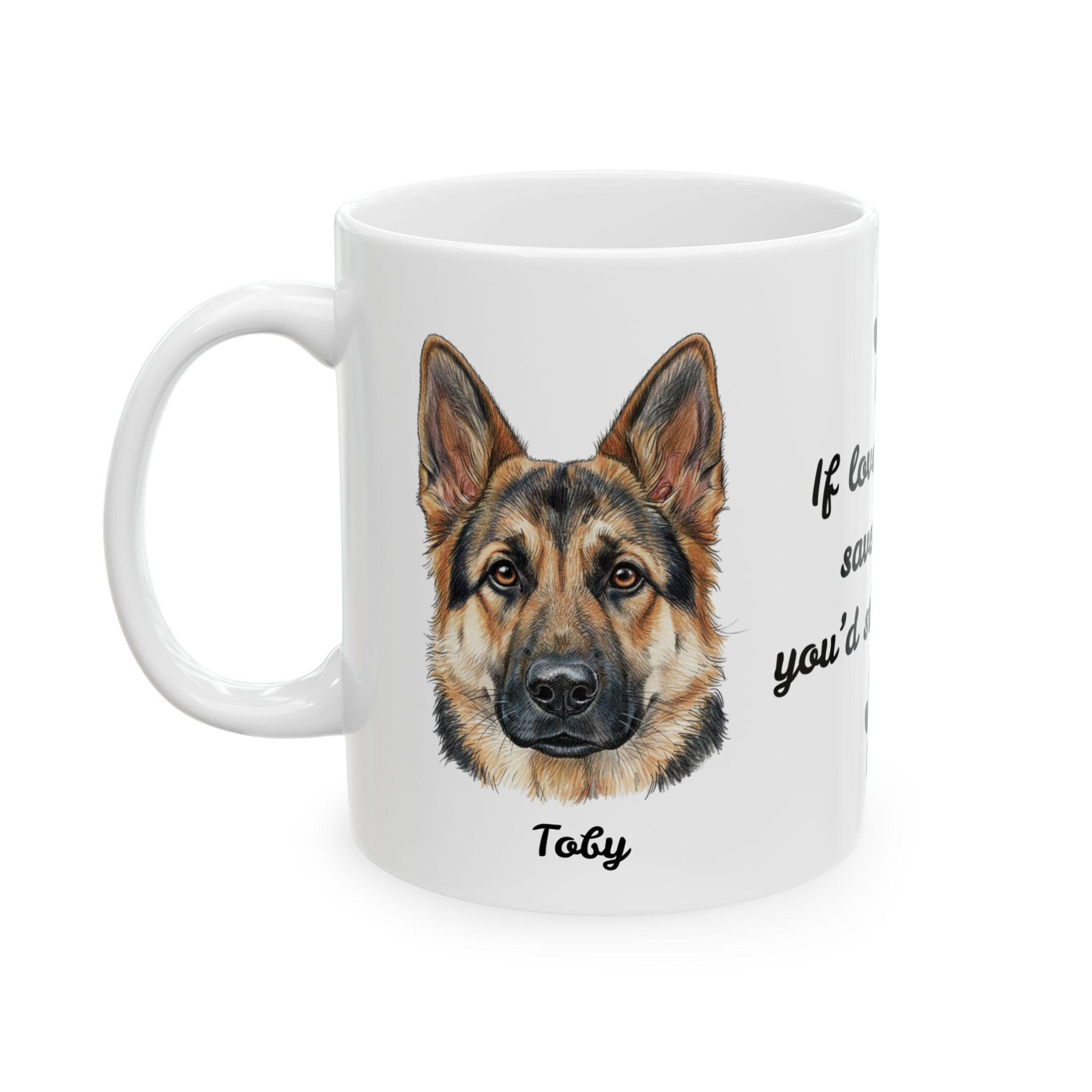 Personalized German Shepherd Pet Memorial Mug | Custom Name