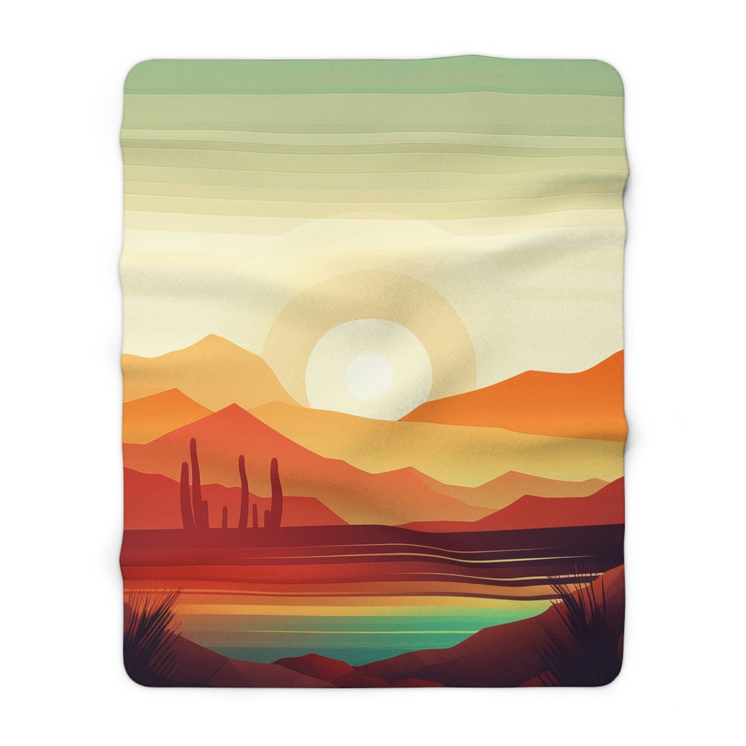 Desert Geo Hooded Blanket