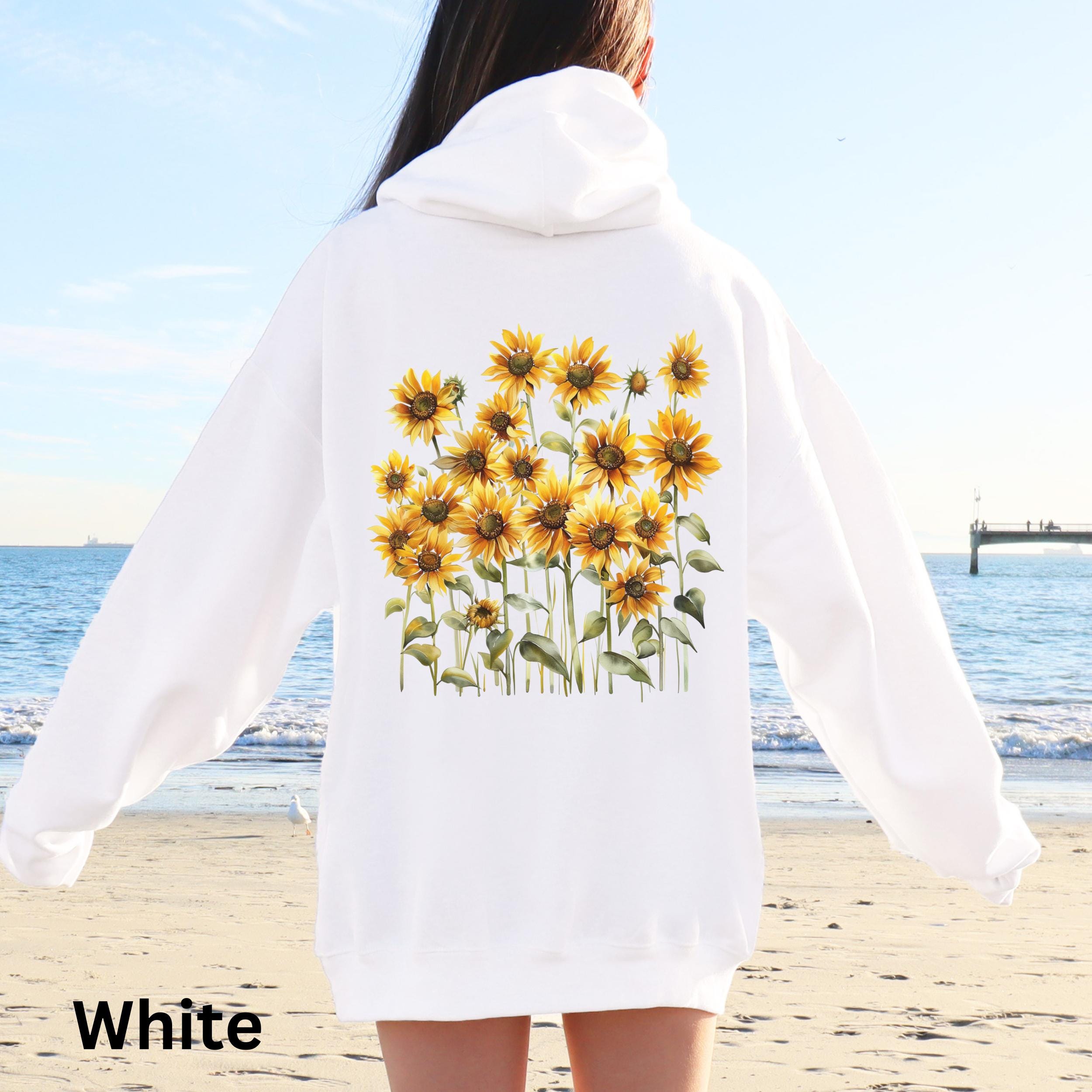 ★SINCLAIR★SUNFLOWER EMBROIDERY SIGNATURE SWEATSHIRT Sunflower Embroidered Sweatshirt (Unisex) | VO