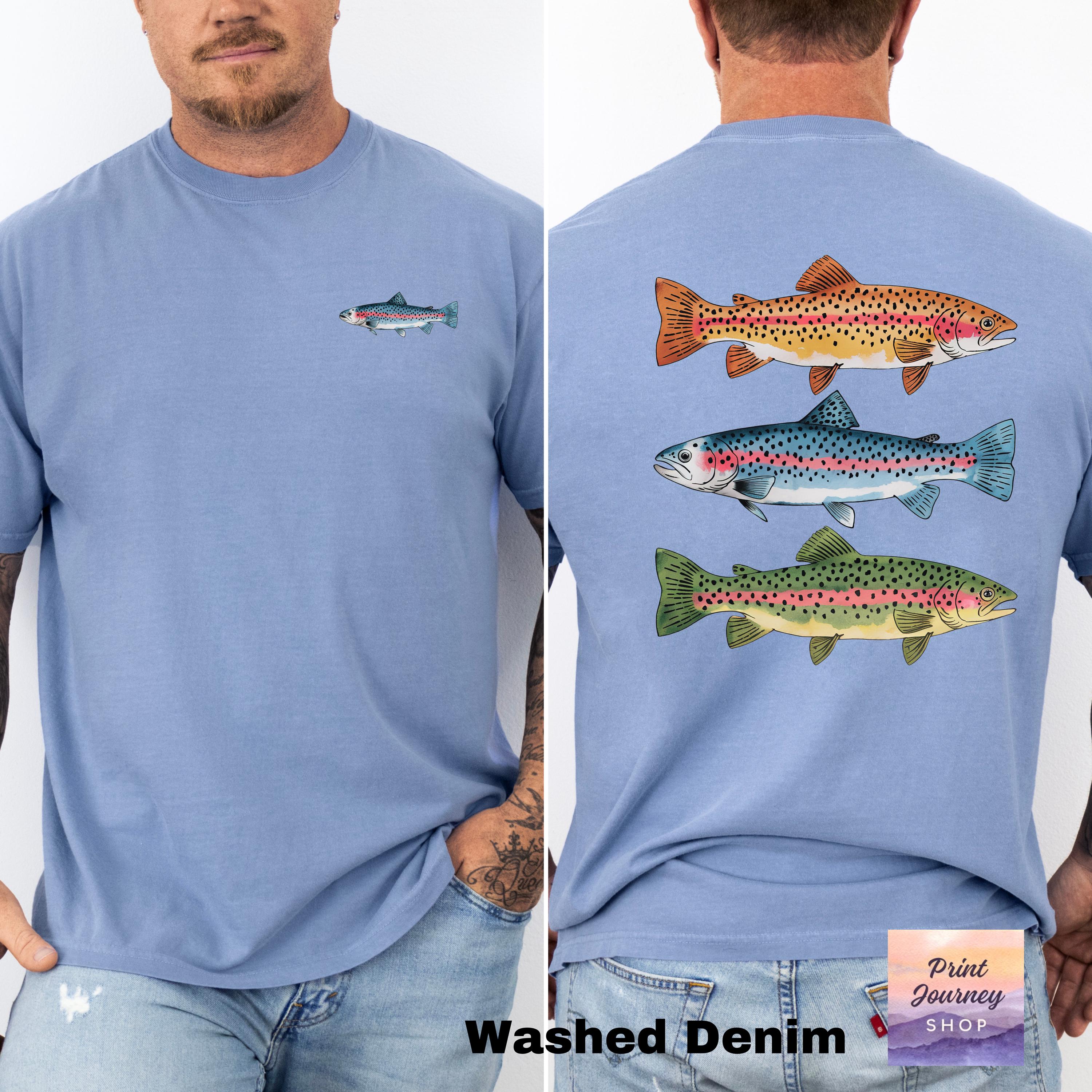 ブルックトラウトシャツ、トラウトTシャツ、トラウトシャツ、フライ