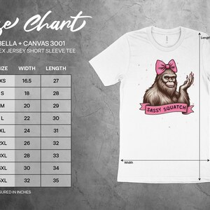 Camiseta divertida y atrevida de Pie Grande, linda camiseta de Pie Grande con lazo, divertida camiseta con gráfico de Pie Grande, diseño único de Pie Grande, regalo para mujer imagen 2
