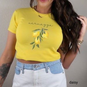 Coquette Lemon Graphic Tee, Y2K Baby T-Shirt, Cute Aesthetic Summer Top, Trendy Fruit Design Fashion image 3