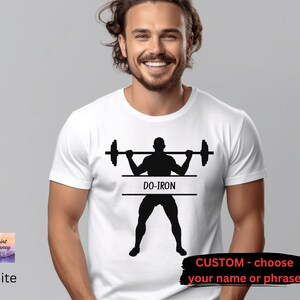 Personalized Weight Lifting Shirt, Custom Gym Shirt, Funny Workout Shirt, Custom Name Weightlifting T-Shirt, Custom Design Bodybuilder Tee