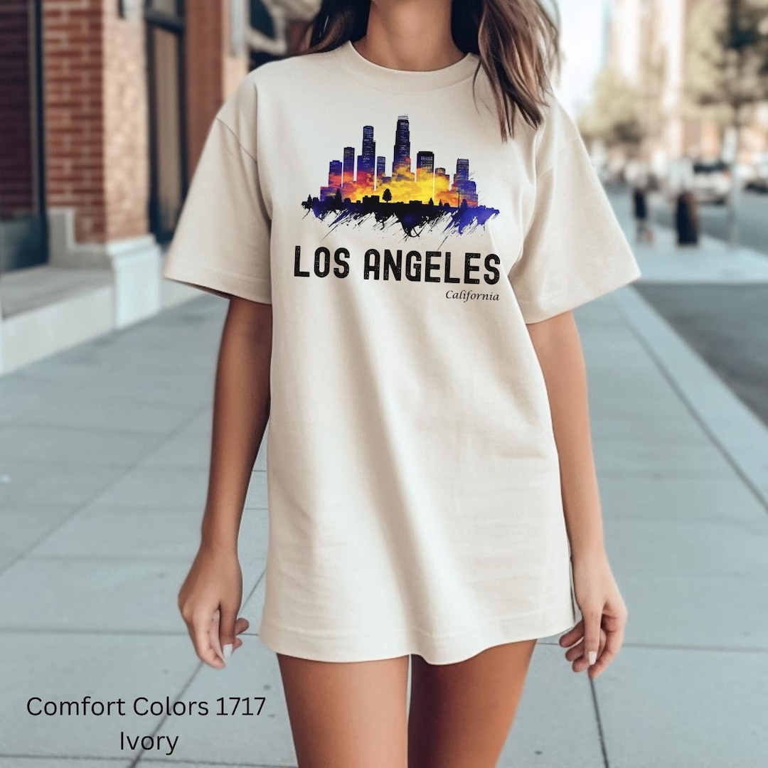 Los Angeles Tshirt Los Angeles T Shirt Los Angeles Home Etsy