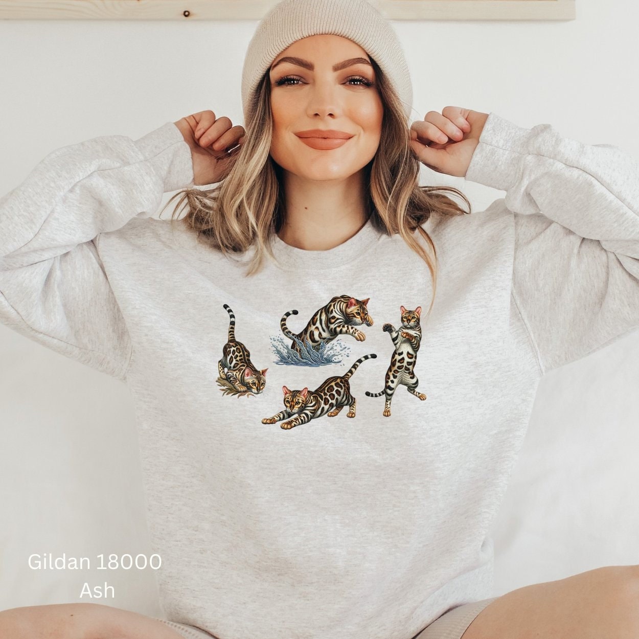 T-shirt Chat Bengale - Tailles S à 5XL - 100% Coton - Fabriqué USA - Neuf Avec étiquettes
