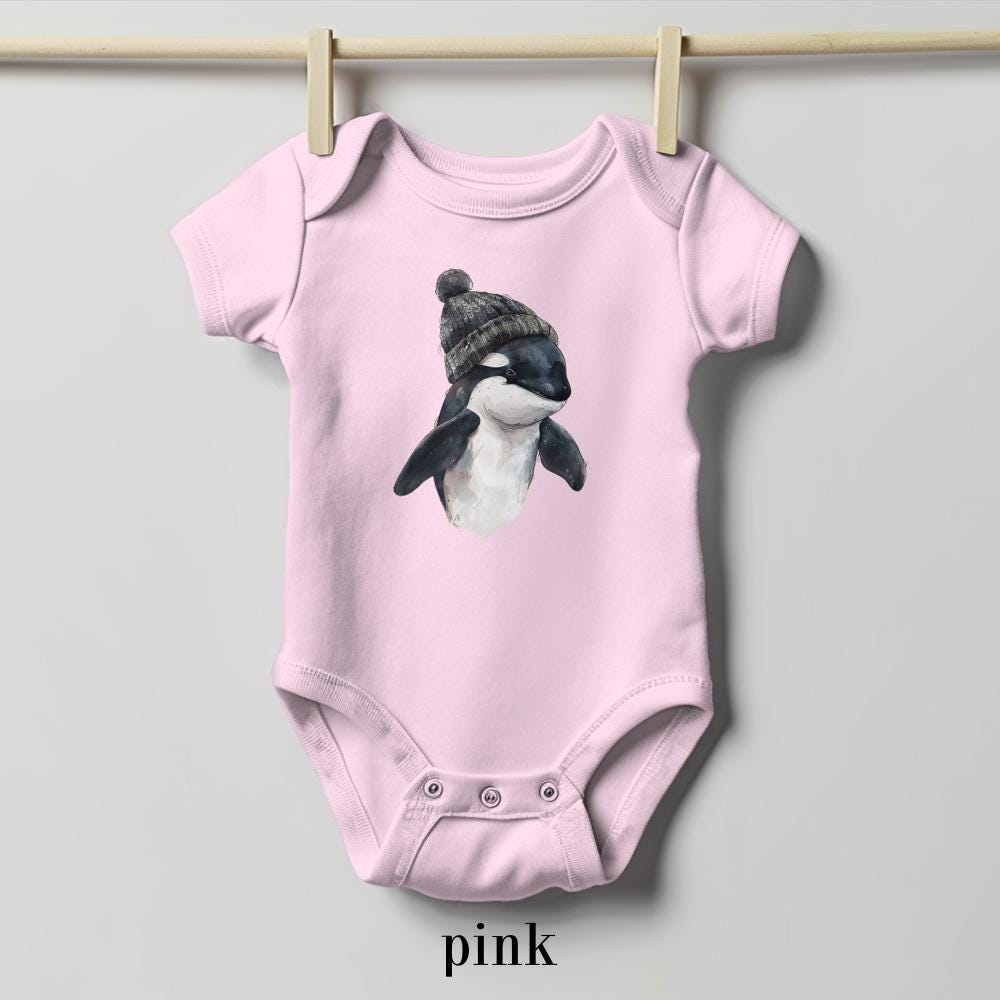 TATY Kids Killin' It Orca Baby Bodysuit - Whale Pun Onesie Infant Outfit