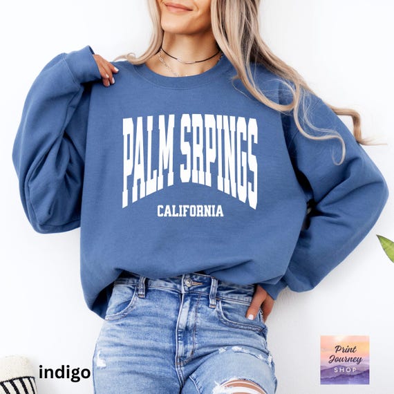 Palm Springs Sweatshirt, Trendy Preppy Sweatshirt, Aesthetic