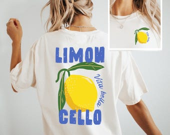 Limoncello La Dolce Vita Italy Shirt Tomato Girl Crewneck Coastal Granddaughter Amalfi Coast Shirt Lemon Shirt Comfort Colors Plus Sizing