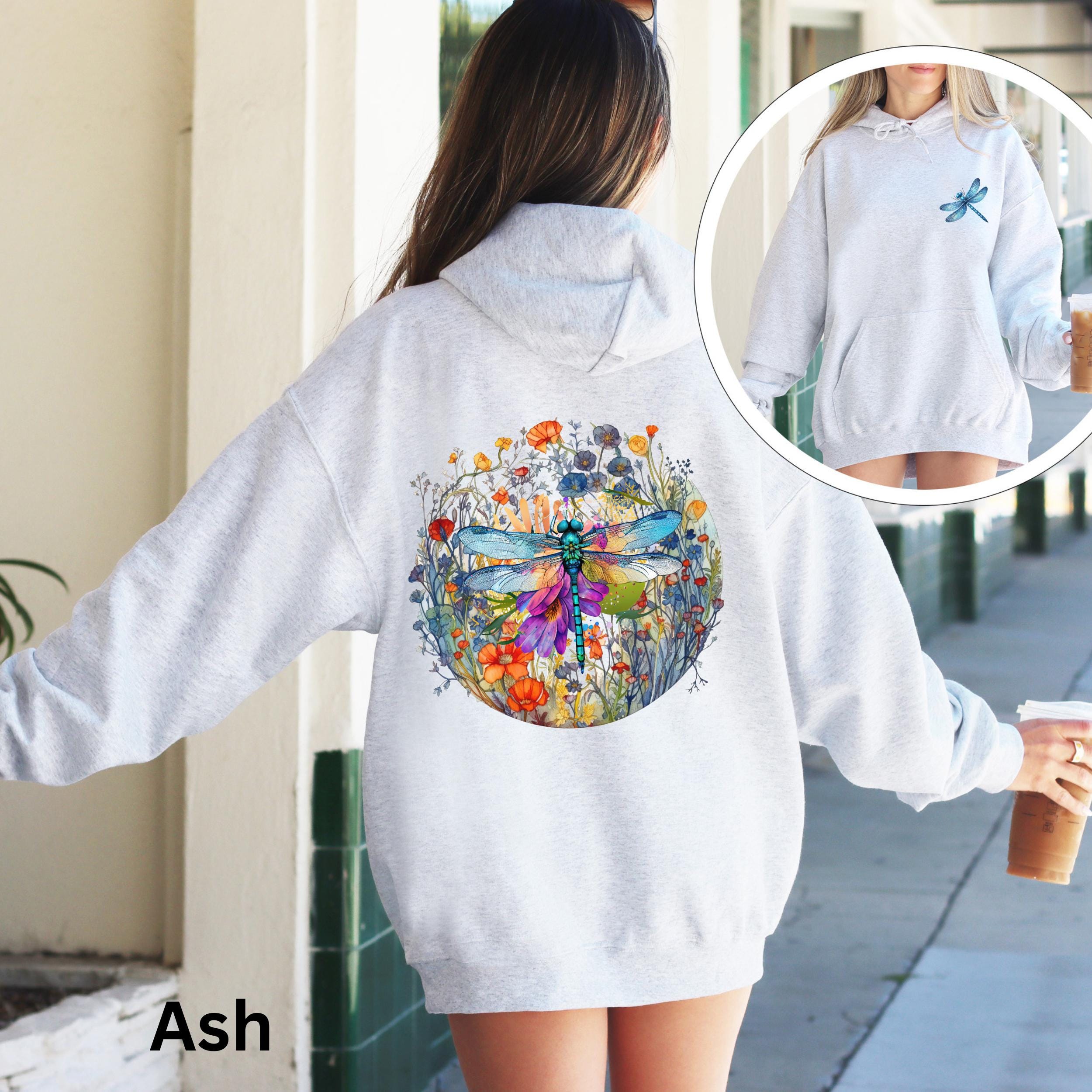 Sudadera Con Capucha De Manga Larga Con Tampado De Hip Hop Para Mujer