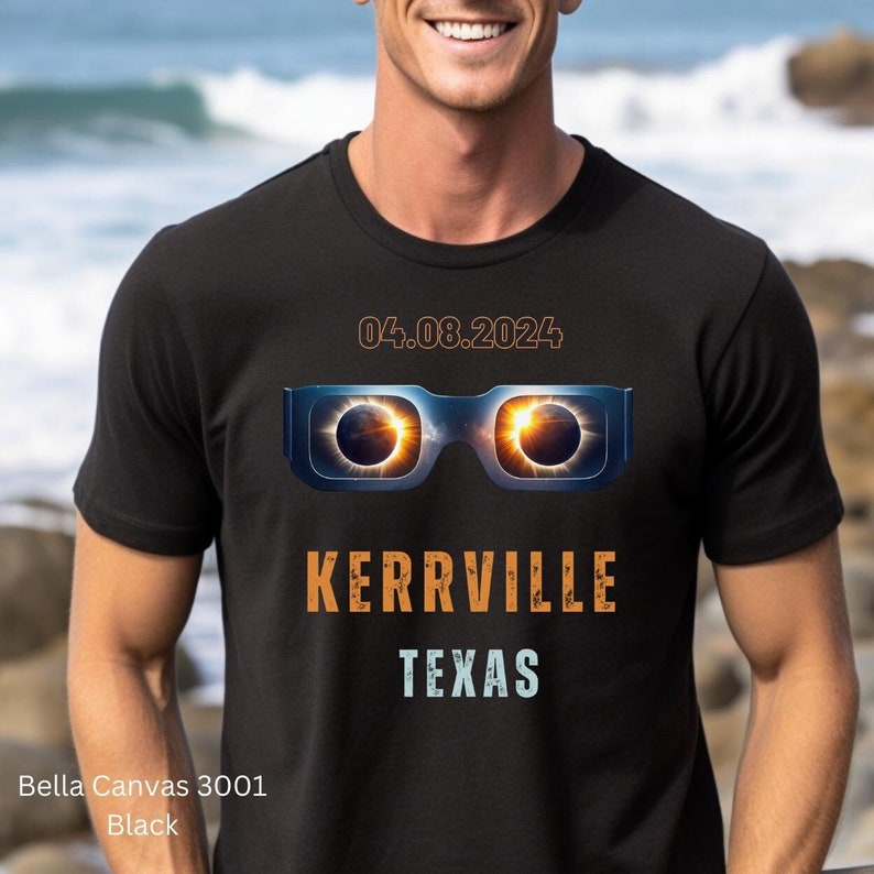 Kerrville Texas Eclipse 2024 Tshirt Sweatshirt Hoodie, Solar Event Tee
