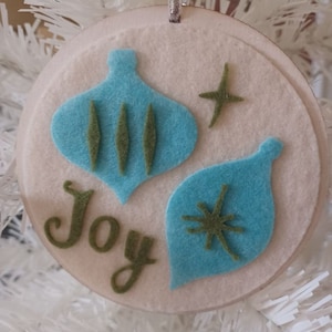 Retro Mid Century Modern Christmas Ornament