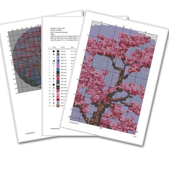 Landscape Sunset Cross Stitch Pattern PDF - Etsy