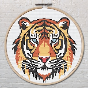 激安通販新作 Stitch Cross Tiger Pattern Etsy - PDF その他