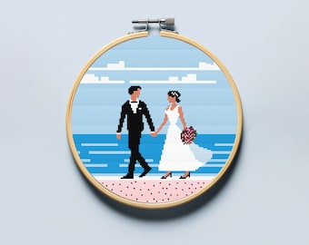 Wedding cross stitch pattern PDF