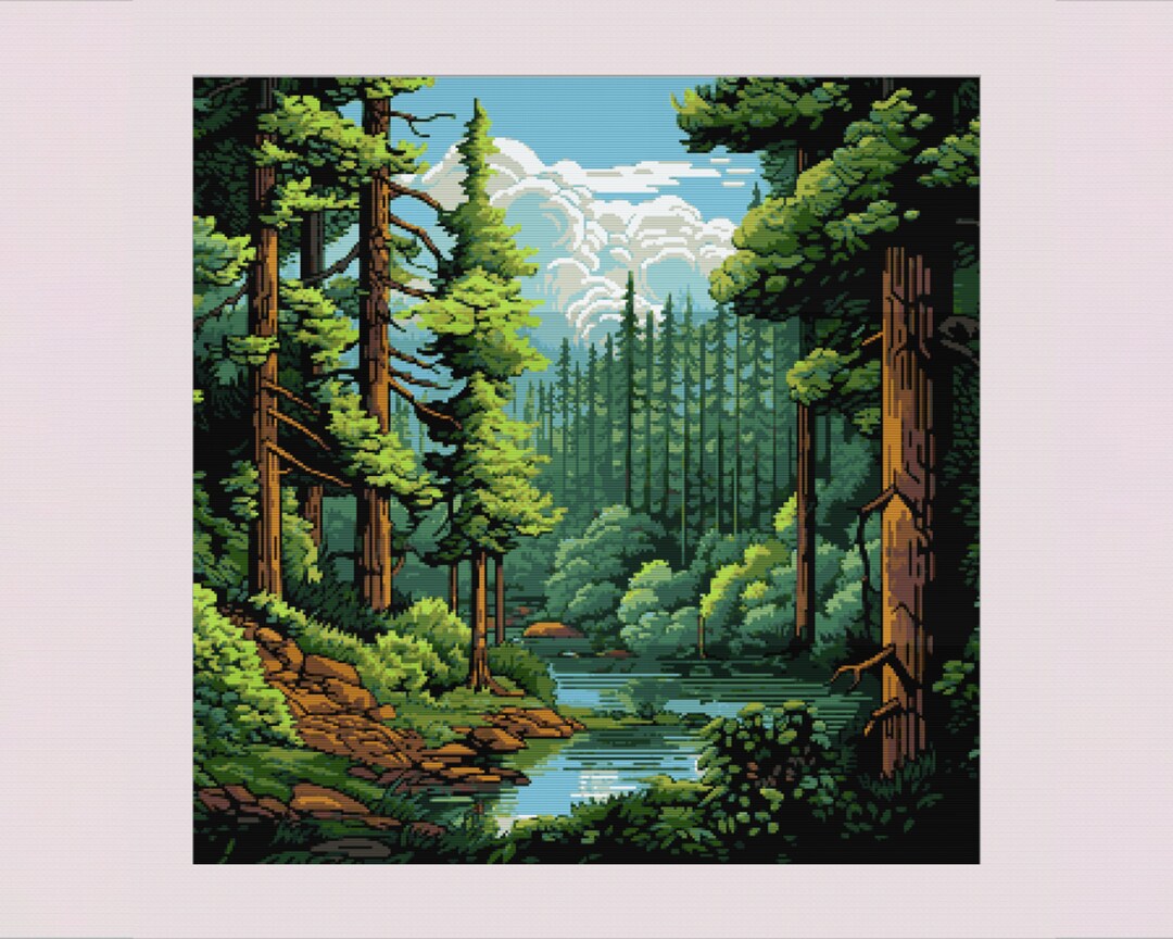 Forest, Nature Cross Stitch Pattern PDF - Etsy