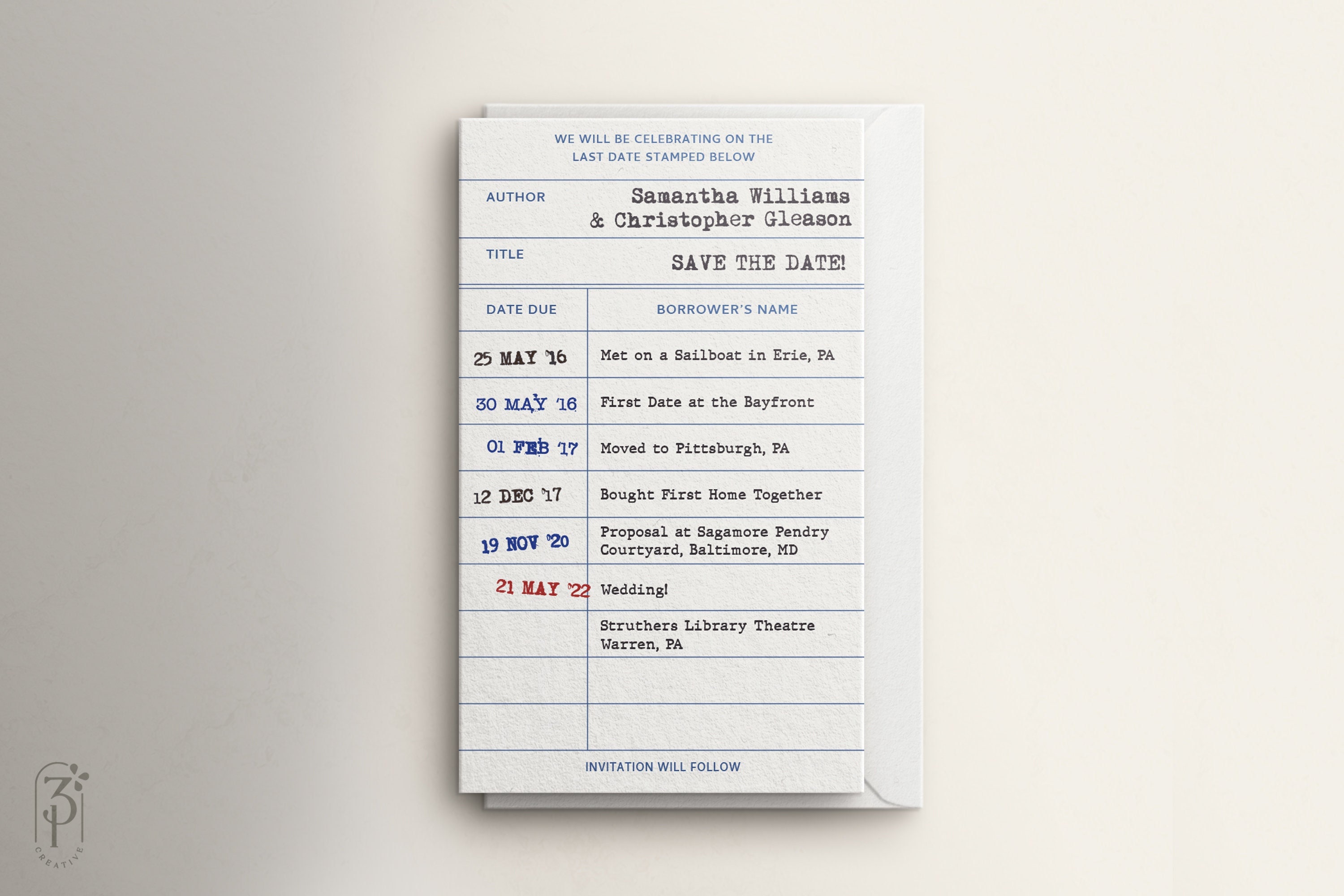 Library Book Return Card Save the Date | Custom | Digital Download for Wedding Stationary | Library Wedding | Book Wedding | Printable