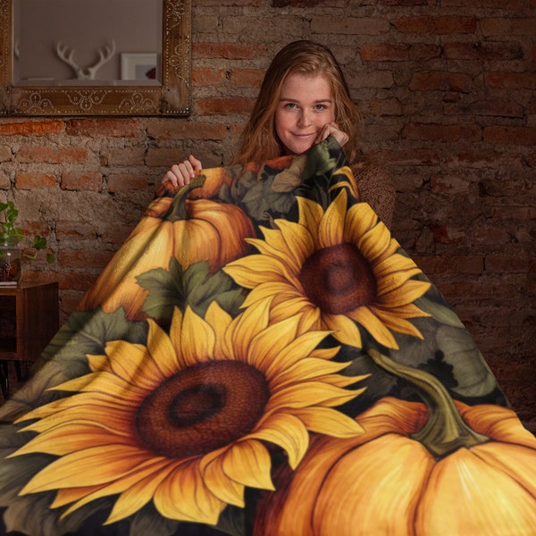 Sunflower Blanket Etsy