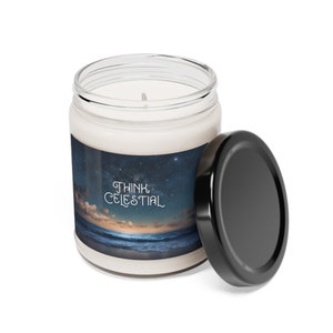 Scented Soy Candle, 9oz, Think Celestial, LDS Home Decor, gift for missionary, Relief Society, young women, young men