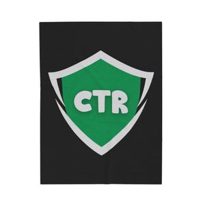 May include: A black and green shield with a white outline and the text "CTR" in white letters.