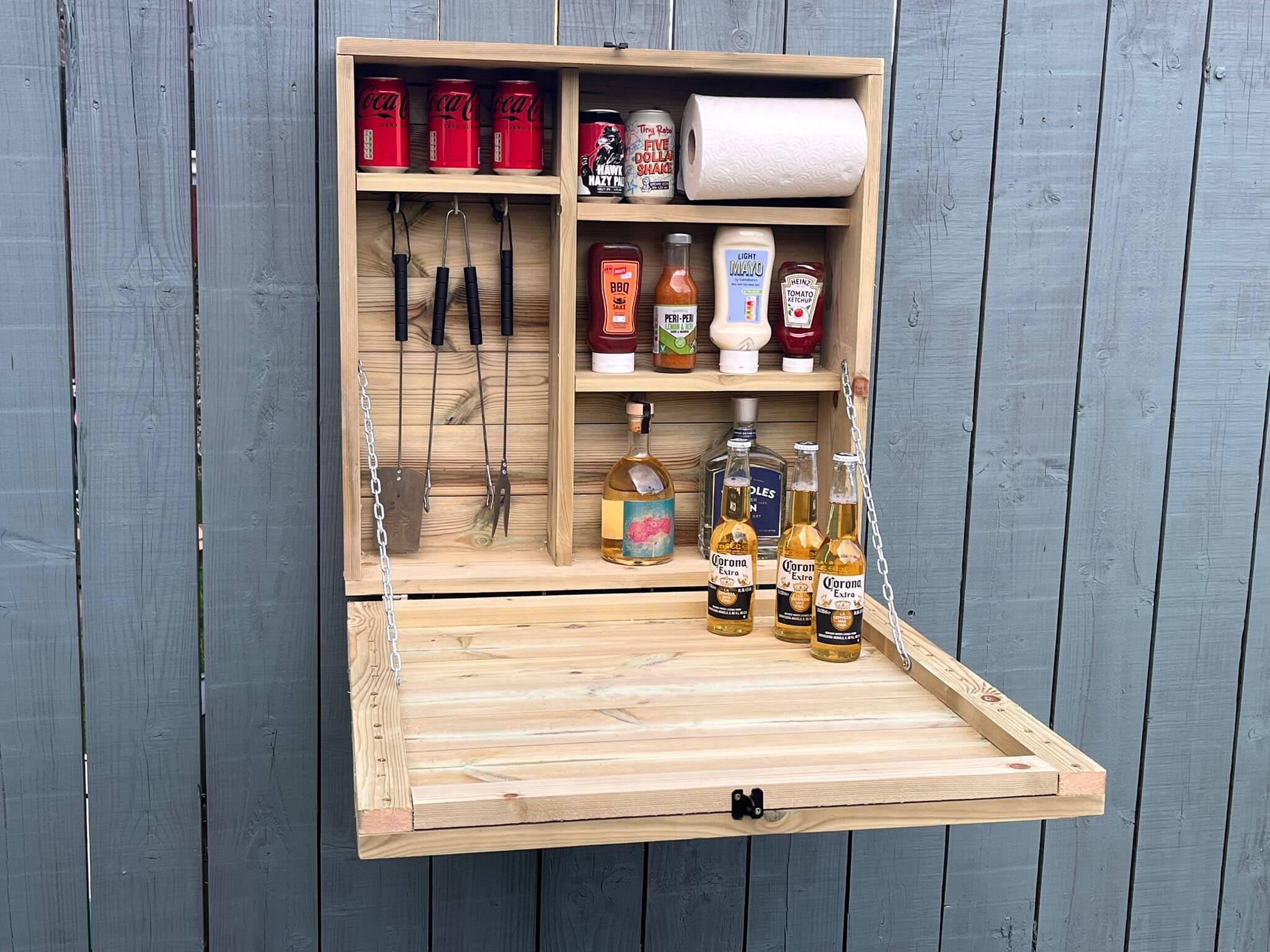 Drop Down BBQ Tool Storage and Bar Etsy UK