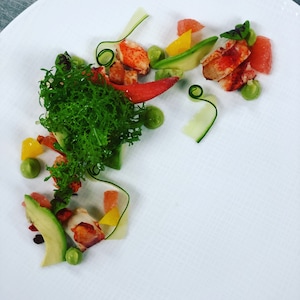 Digital Food Art (Lobster head to tail)