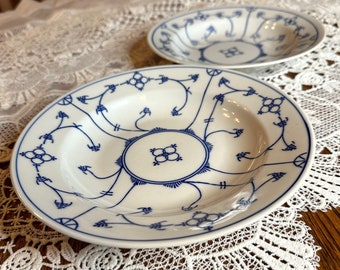 Vintage Jäger Eisenberg Original Blau Saks Salatschüsseln (Set aus zwei)