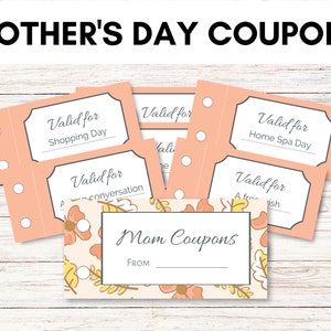 Mother&#39;s Day Gift | Printable Coupon Book
