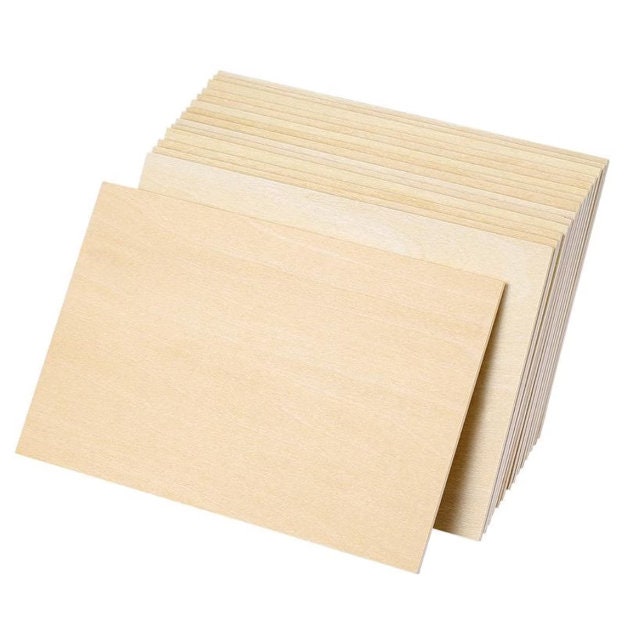 Unfinished Wood, 6 Pack Basswood Sheets for Crafts, Craft Wood Board for  House Aircraft Ship Boat Arts and Crafts, School Projects, Wooden DIY