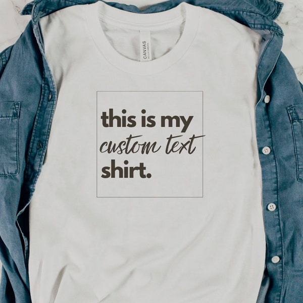 CUSTOMIZED UNISEX This Is My ..... Shirt Fun Creative Gift for Her Gift for Him Comfy T-shirt Unisex Jersey Short Sleeve Tee