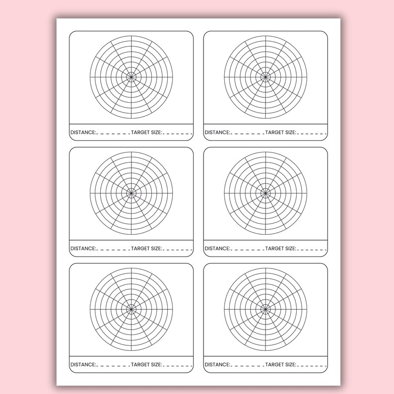Shooting Log Printable Shooters Data Record Book for Pistol - Etsy