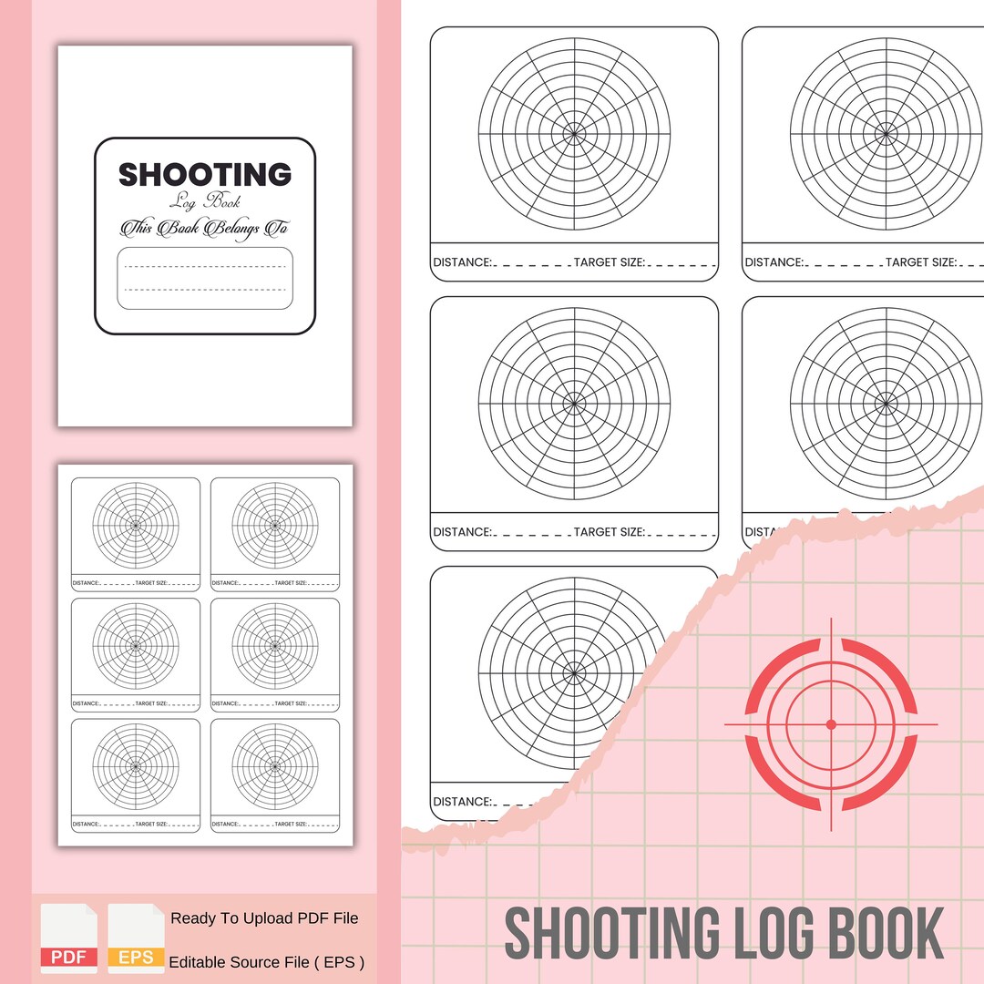 Shooting Log Printable Shooters Data Record Book for Pistol - Etsy