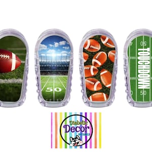 G6/ Football 4 pack /Dexcom G6 Stickers, Diabetes Stickers, Dexcom Stickers, Bestseller,  Dexcom G6 Transmitter Sticker,