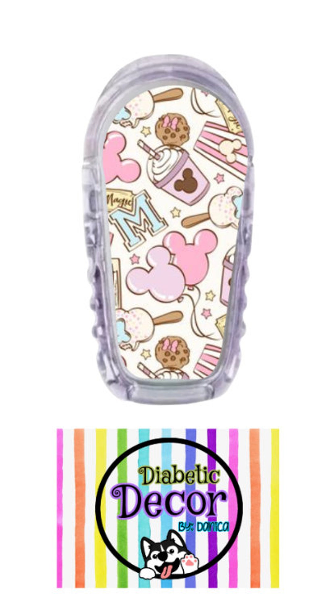 G6/ Mouse Snacks Single Sticker / Dexcom G6 Stickers, Diabetes Stickers ...