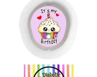 G7/ It&#39;s My Birthday G7 Single Sticker /Dexcom G7 Stickers,Diabetes Stickers, Dexcom Stickers, Bestseller, Dexcom G7 Transmitter Sticker,