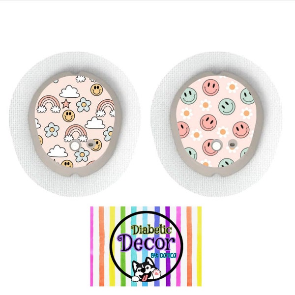 G7/ Smiles 2 Pack / Dexcom G7 Stickers, Diabetes Stickers, Dexcom Stickers, Bestseller,  Dexcom G7 Transmitter Sticker,