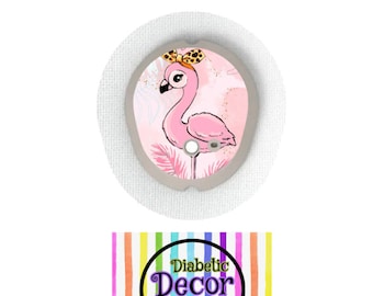 G7/Pink Flamingo G7 Single Sticker /Dexcom G7 Stickers, Diabetes Stickers, Dexcom Stickers, Bestseller, Dexcom G7 Transmitter Sticker,