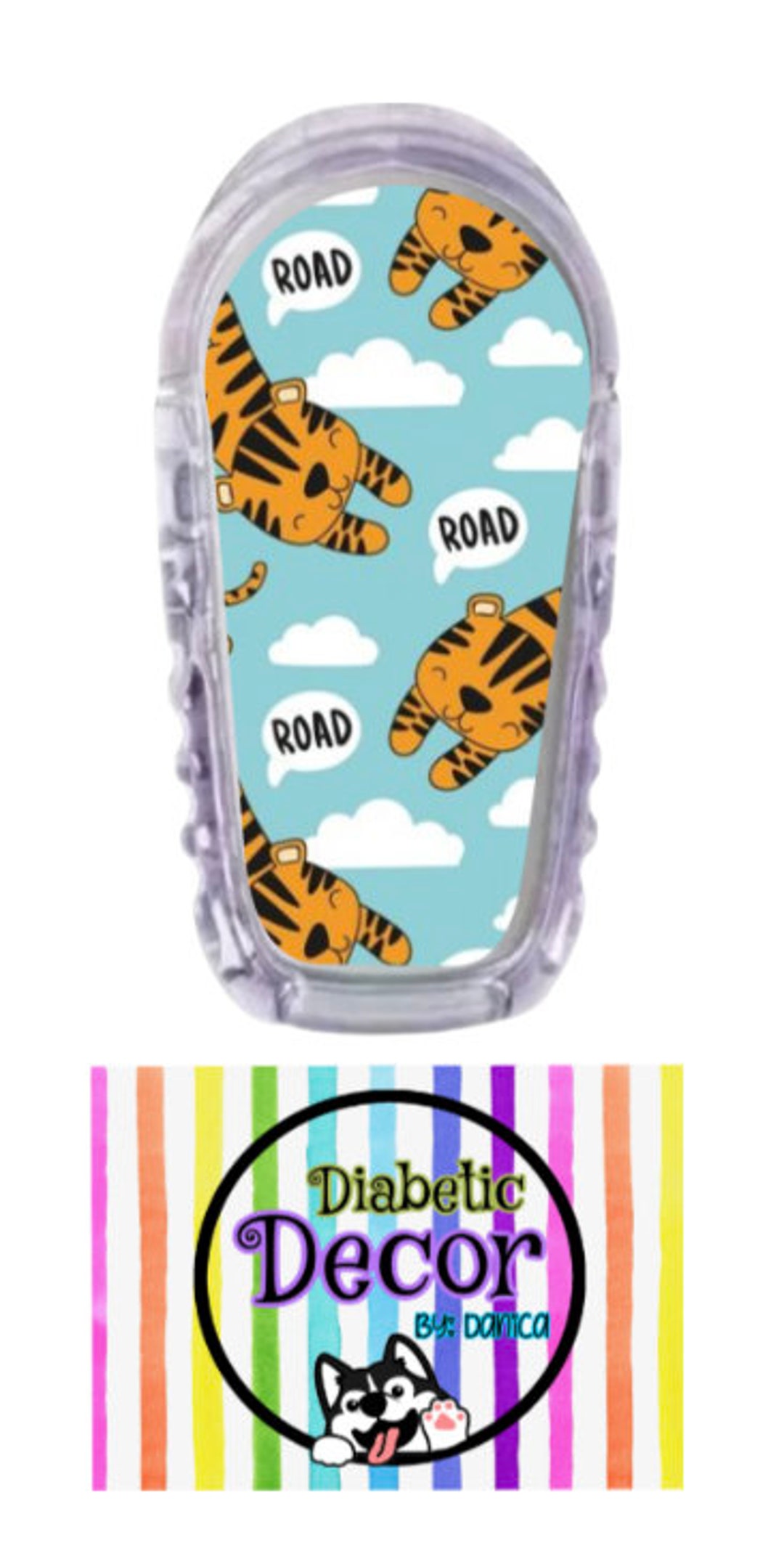G6/ Tiger Single Sticker / G6 Stickers, Diabetes Stickers, Stickers, Bestseller
