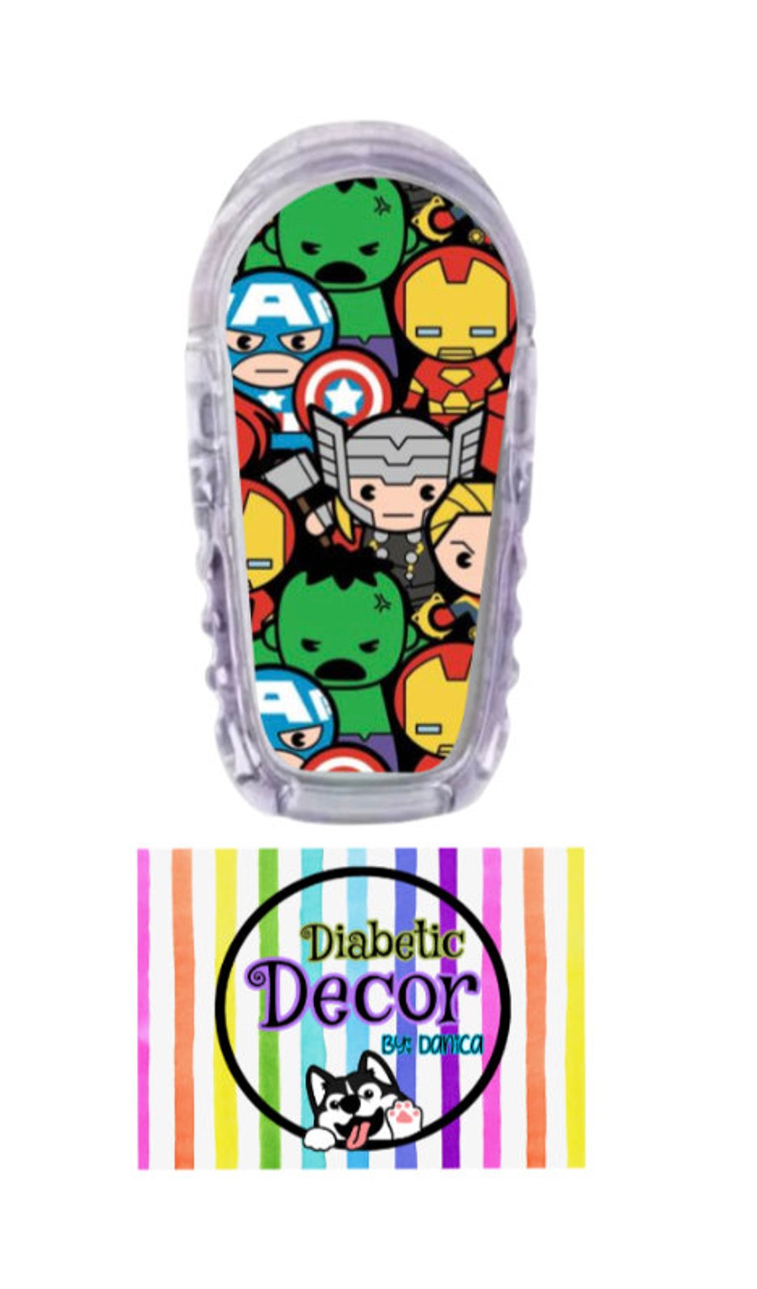 G6/ the Super Crew Single Sticker / G6 Stickers, Diabetes Stickers, Stickers