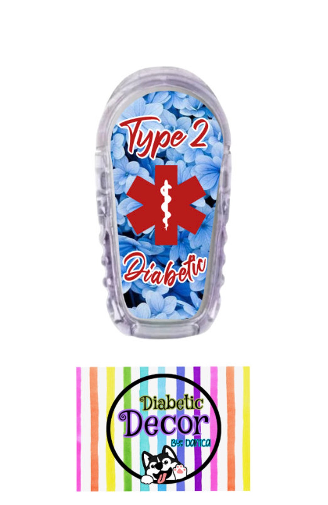 G6/ Type 2 Diabetic Single Sticker / Dexcom G6 Stickers, Diabetes ...