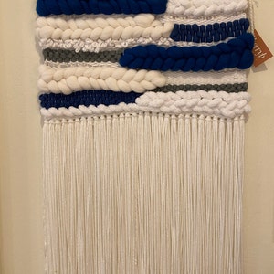 Woven Wall Hanging, Weaving Fiber Art, Bohemian Art, Handwoven Tapestry