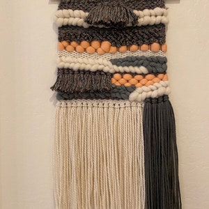 Loom Weaving, Woven Yarn Art,  Woven Tapestry, Custom Weaving, Woven Wall Hanging, Weaving Fiber Art, Bohemian Art, Handwoven Tapestry