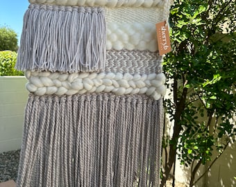 Handwoven Fiber Art, Woven Wall Hanging, Weaving Fiber Art, Handwoven Tapestry, Bohemian Art