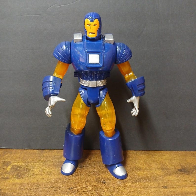 Figura de acción de Iron Man del Espacio Profundo de ToyBiz Marvel Universe Deluxe Edition de 10 pulgadas, 1997 imagen 1