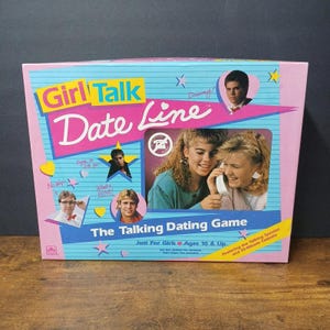 Vintage 1989 Girl Talk Dateline Game, Empty Box Only