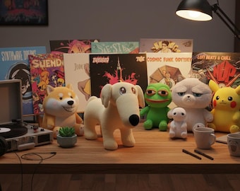 Singing Long Nose Meme Dog Plush "Let Me Do It for You"