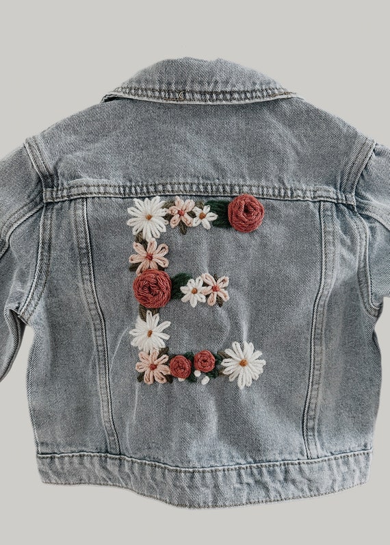 【GRAVER】23FW★ Flower Dot Embroidery Denim Jacket GRAVER】23FW☆ Flower Dot Embroidery Denim Jacket