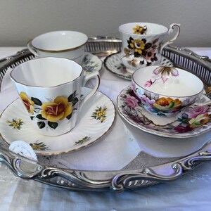 Mismatched and Small Vintage Teacups.