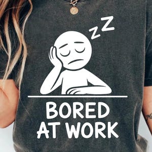 Bored at Work Retro Png Svg: Funny Office Humor (Digital File)