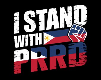 I Stand with PRRD Png Svg Eps, Pinoy Pride Resistance Png Svg Eps, Duterte Legacy Png Svg, Support Former President Rodrigo Duterte Png Svg