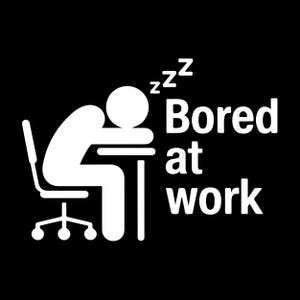 Bored at Work Retro Png Svg: Funny Office Humor (Digital File)